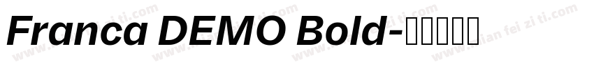 Franca DEMO Bold字体转换
